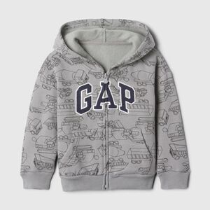 Gap Toddler Boy Fleece Hooded Jacket, 2, Gray